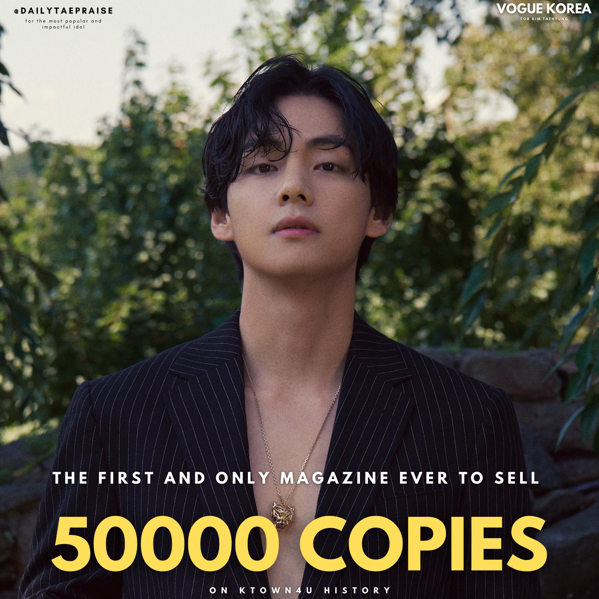 BTS Community Posts - Kim Taehyung’s Vogue Became The First And Only ...