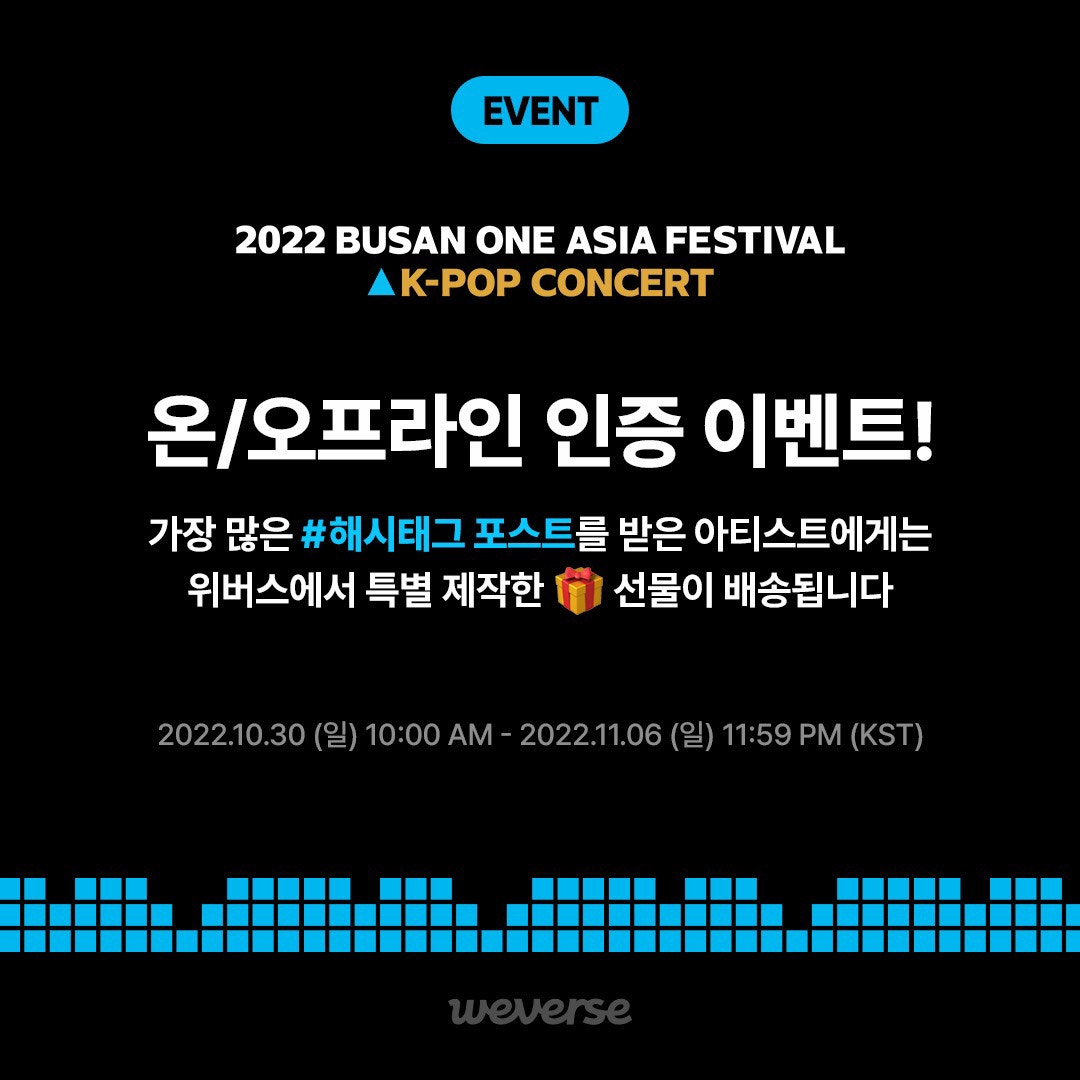 Busan One Asia Festival 2025 Lineup